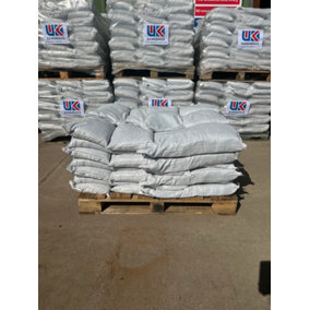 10 Filled white polyproplene sandbags