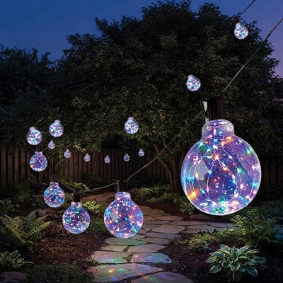 10 Galaxy Firefly Festoon Garden Lights Outdoor Christmas Party Decorations