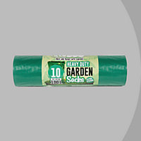 10 Garden Sacks - 100L Green 736 x 990mm