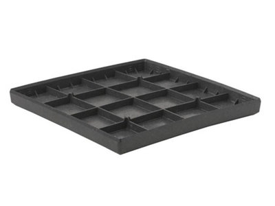 10 Grey Slate Recycled Rubber Stepping Stomp Stone - 30 x 30cm - 5