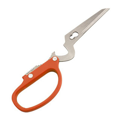10-in-1 Multifunction Scissors - Use as Corkscrew, Bottle Opener, Nutcracker, Tin Opener, Screwdriver, Wire Stripper & More