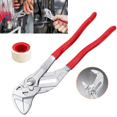 10 Inch Adjustable Pipe Wrench Water Pump Pliers for Plumbing & DIY