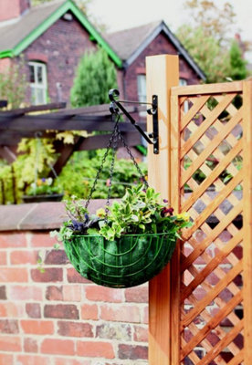 10 Inch Black Hanging Basket Bracket - 6