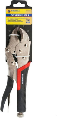 10 Inch Locking Plier Heavy Duty Curved Mole Grip Self Pliers Comfort Handles 250mm
