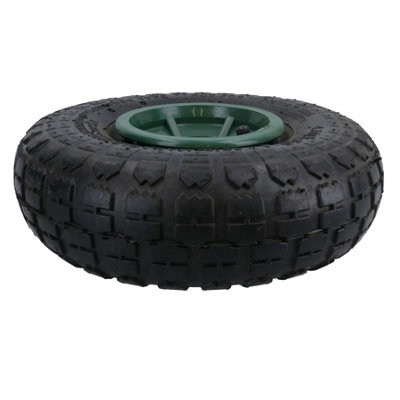 10 Inch Pneumatic Wheel For Sack Truck Carts Wheelbarrows 16mm Bore 4pc - 3
