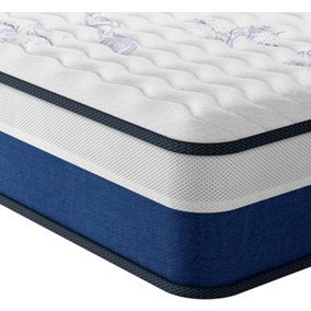 10 Inch Pocket Sprung Hybrid Mattress with Breathable Memory Foam Medium Firm Tight Top 4FT6