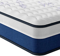 10 Inch Pocket Sprung Hybrid Mattress with Breathable Memory Foam Medium Firm Tight Top 6FT