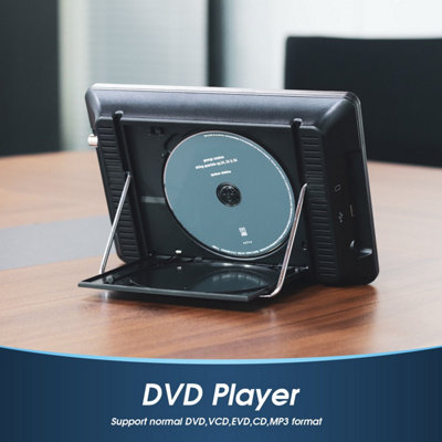 10 Inch Rechargeable Portable Freeview TV, DVD, Multimedia Player, USB ...