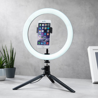 10 inch Ring Light With Tripod And Phone Holder