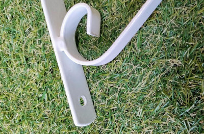 10 Inch White Hanging Basket Bracket - 7