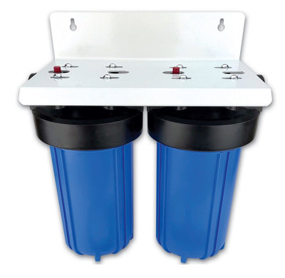 10" Jumbo High Flow Double Water Filter Housing - 1" Ports