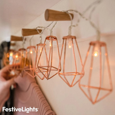 10 LED Warm White Fairy String Lights Battery Powered Decorative Lights