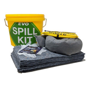 10 Litre EVO Universal absorbent Mini Spill Kit in Tub