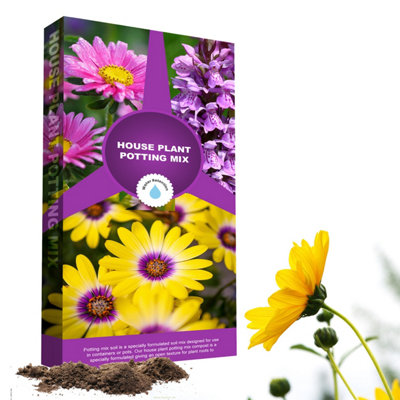 Buy 10 Litres Mix Compost Houseplant Potting Soil With Seaweed Extract ...