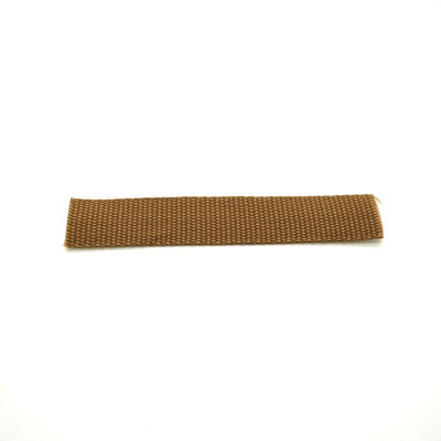 10 metres of 25 mm / 1 in Brown (280) Heavy Duty Polypropylene Webbing Strap Tape for Backpacks, Luggage Strapping, Belts