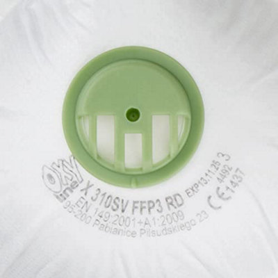10 Oxyline Masks X 310 SV FFP3 R D Respirator Half Mask / Reusable Dust Mask / 10 Masks