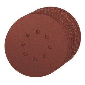 10 PACK 150mm Mixed Grits Sanding Sheet Discs Punched Aluminium Oxide Hook Loop