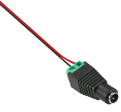 10 Pack 2.1 x 5.5mm 12V Male Female DC Power Connector, Screw Terminal ...