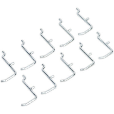 30 Pcs Tool Hook Peg Board Hooks for Hanging Heavy Duty Pegboard Hook Kit  Pegboard j Hooks Metal Peg Boards Hooks for Walls Peg Hooks for Pegboard