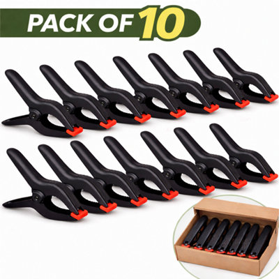 10 Pack 4 Inch Nylon Spring Clamps Extra Strong Heavy Duty Clamps for ...