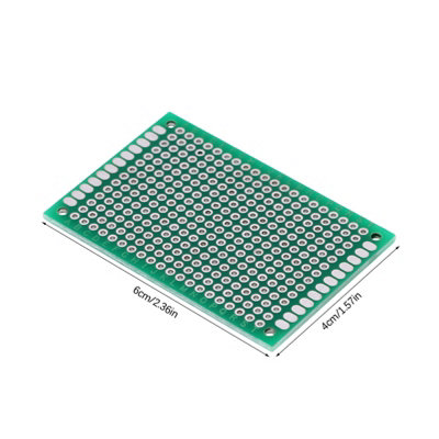 10-Pack 4x6cm Double-Sided Universal PCB Circuit Boards for DIY Prototyping and Soldering