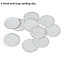 10 PACK - 50mm Hook & Loop Mini Sanding Discs - 60 Grit Aluminium Oxide Sheet