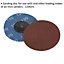 10 PACK - 75mm Quick Change Mini Sanding Discs - 120 Grit Aluminium Oxide Sheet