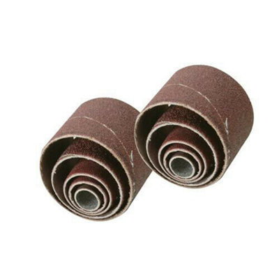 10 Pack 80 Grit Sanding Drum Sleeves Rotary Band Tool Drill Bit
