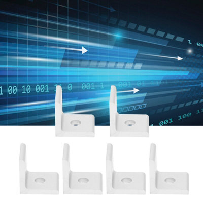 10-Pack Aluminum L-Shaped Corner Brackets,90 degree Connectors,2-Hole Industrial Supplies