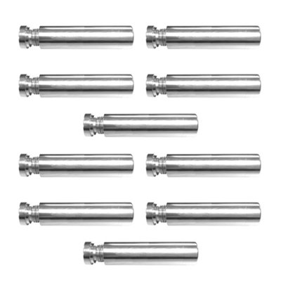 10 Pack Arlec Chrome Silver Cylindrical Light Pull Cord Handle End for Lights and Blinds Bathroom Toilet