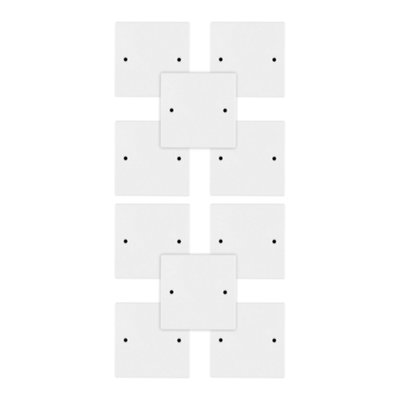 10 Pack Arlec White 20A Single 1 Gang Unswitched Connection Plate Unit Square Edge Profile 20Amp