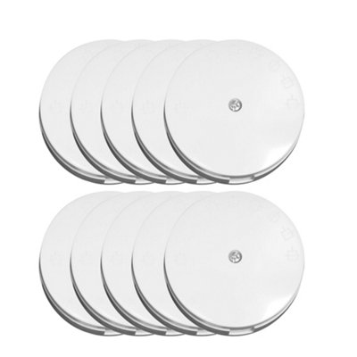 10 Pack Arlec White Junction Box 20A 80mm Deep 4 Way Terminal Box 20 Amp Round