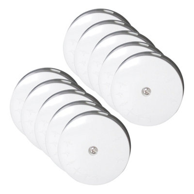 10 Pack Arlec White Junction Box 5A 58mm Deep 4 Way Terminal Box 5 Amp Round