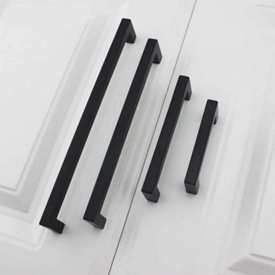 Alzassbg 10 Pack Matte Black Cabinet Pulls, 5 Inch (128mm