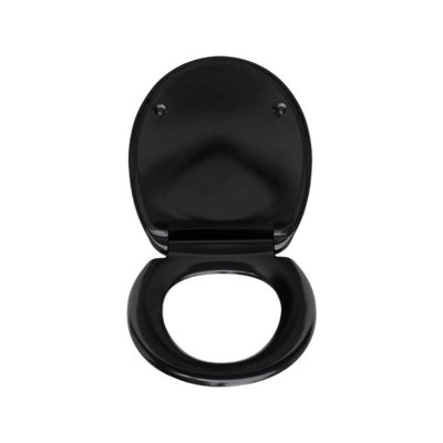 10 pack Black top fix slow close quick release toilet seat