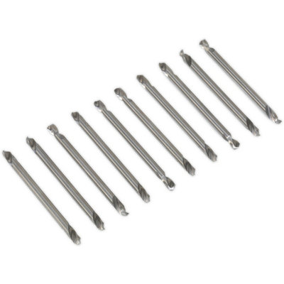 10 PACK Double Ended HSS Drill Bit Set 1/8" Pop Riveting Pilot Hole