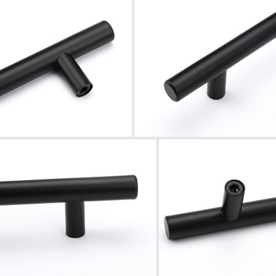 black.prom dress Matte Black Bar Pull (Set of 2) main image 0