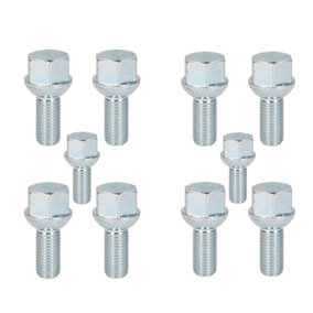 10 Pack M12 x 1.5 Trailer Wheel Spherical Bolt for Ifor Williams Indespension
