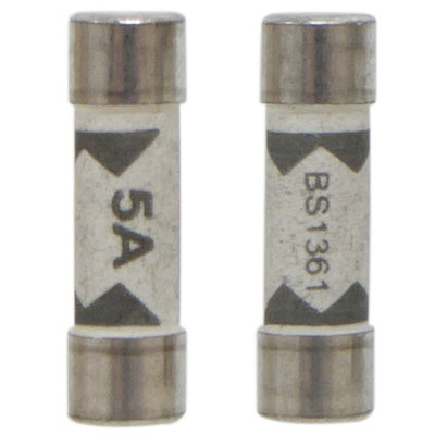 10 Pack of 5 Amp Consumer Unit Fuses BS1361 Cartridge Fuse