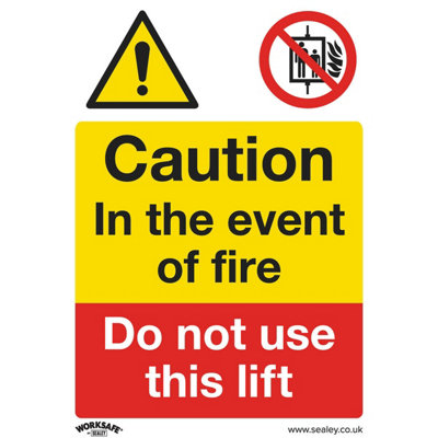 10 Pack of Self-Adhesive DO NOT USE THIS LIFT Safety Signs - 150 x 200mm