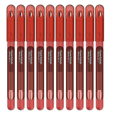 10 Pack Paper Mate InkJoy Gel Pens Red 0.7mm Medium Point Smooth Quick ...