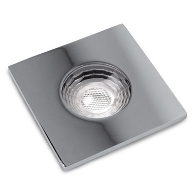 10 PACK - Polished Chrome GU10 Square Fire Rated Downlight - IP65 - SE Home