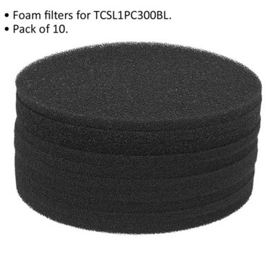 10 PACK Replacement Foam Filter Suitable For ys06018 Wet & Dry Vacuum Cleaner