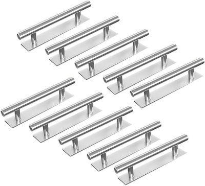 10 Pack Self Stick Push Pull Helper ABS Plastic Wardrobe Handle Instant ...