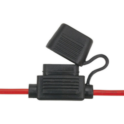 10 Pack Splash-Proof 20A In-Line Automotive Fuse Holders for Standard Blades