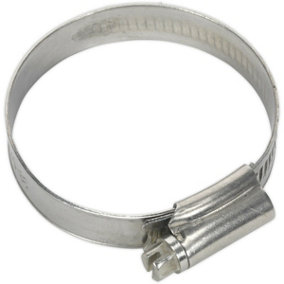 10 PACK Stainless Steel Hose Clip - 38 to 57mm Diameter - Hose Pipe Clip Fixing