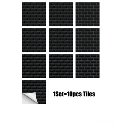 10 Pcs 2D Adhesive Tile Stickers, Kitchen Tile Pattern Stickers, Tile ...