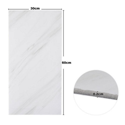10-Piece Peel & Stick Wall Panels, 23.6x11.8in, 19.4 Sq. Ft. Waterproof