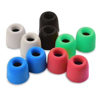 10 PCS of 4.9mm Memory Foam Ear Tips-5 Pairs for In-Ear Headphones and Earphones