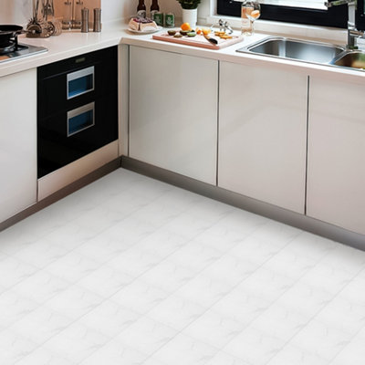10 Pcs Self Adhesive Floral PVC Flooring Durable, and Stylish for Home Renovation 20cm W x 20 cm L